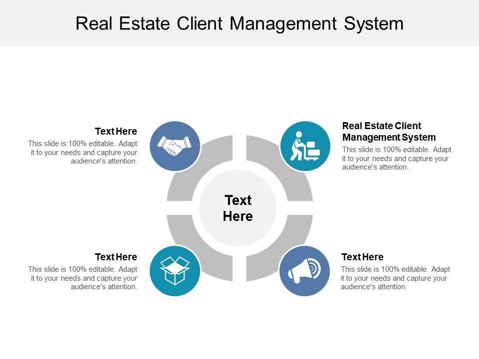 Real estate client management system ppt powerpoint presentation gridlines cpb Slide01