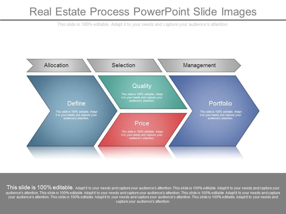 Real estate process powerpoint slide images Slide01