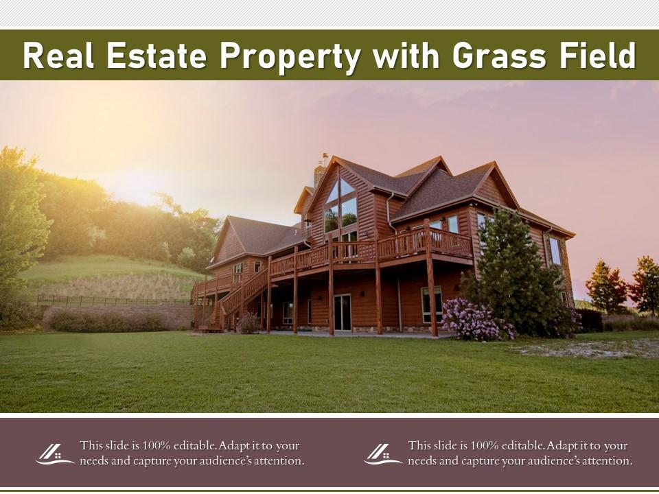 Real estate property with grass field Slide01