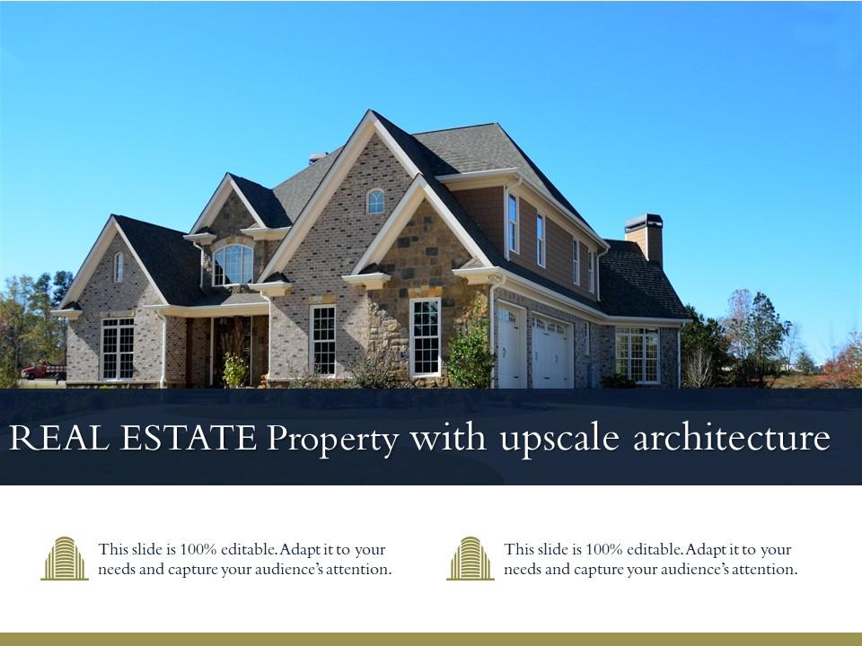 Real estate property with upscale architecture Slide01