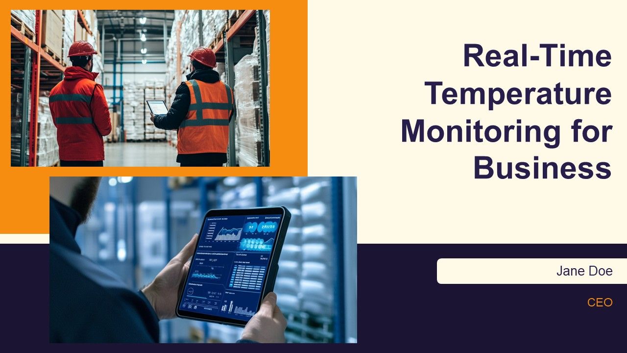 Real Time Temperature Monitoring For Business PPT Mockup AT Real Time Temperature Monitoring For Business PPT Mockup AT