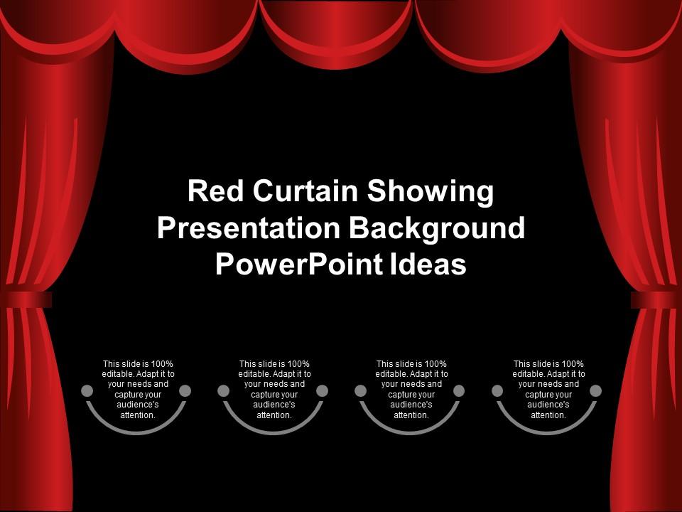 Red Curtain Showing Presentation Background Powerpoint Ideas