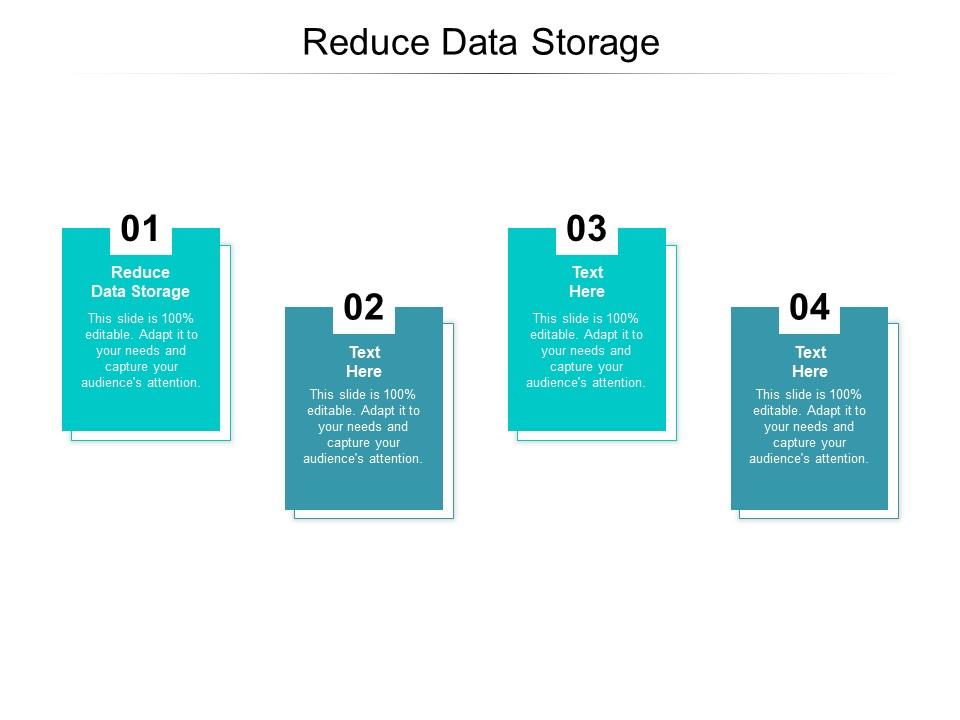 Reduce Data Storage Ppt Powerpoint Presentation Design Templates Cpb