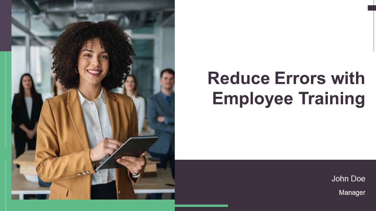 Reduce Errors With Employee Training PPT Sample AT