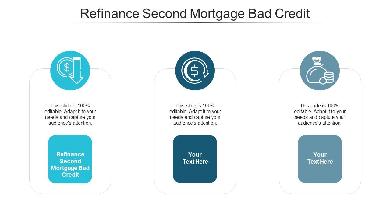 Refinance second mortgage bad credit ppt powerpoint presentation styles master slide cpb