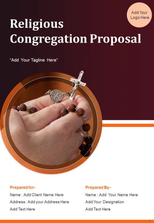 Religious Congregation Proposal Report Sample Example Document Slide01