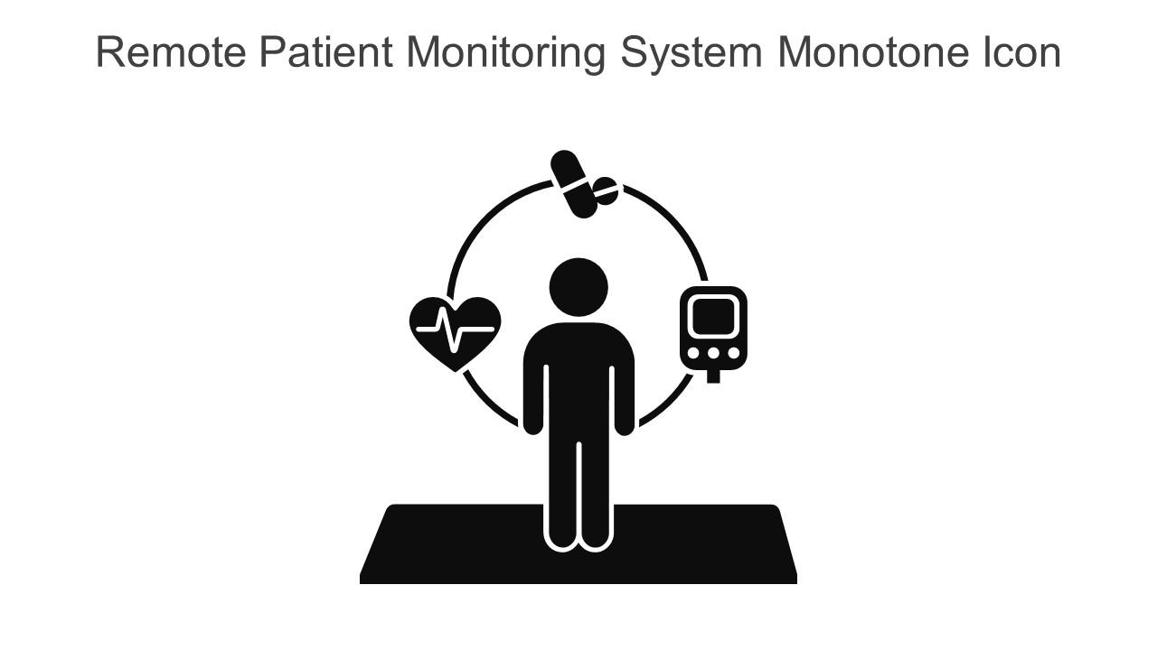 Remote Patient Monitoring System Monotone Icon In Powerpoint Pptx Png ...