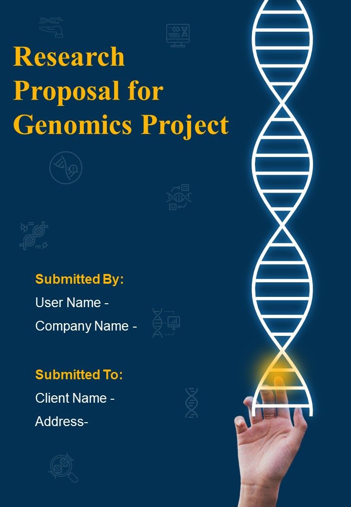 Research Proposal For Genomics Project Report Sample Example Document Slide01