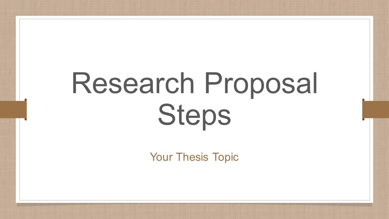 best topic for research proposal