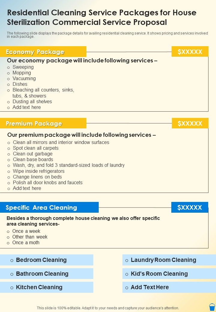 Residential Cleaning Service Packages House Sterilization Commercial