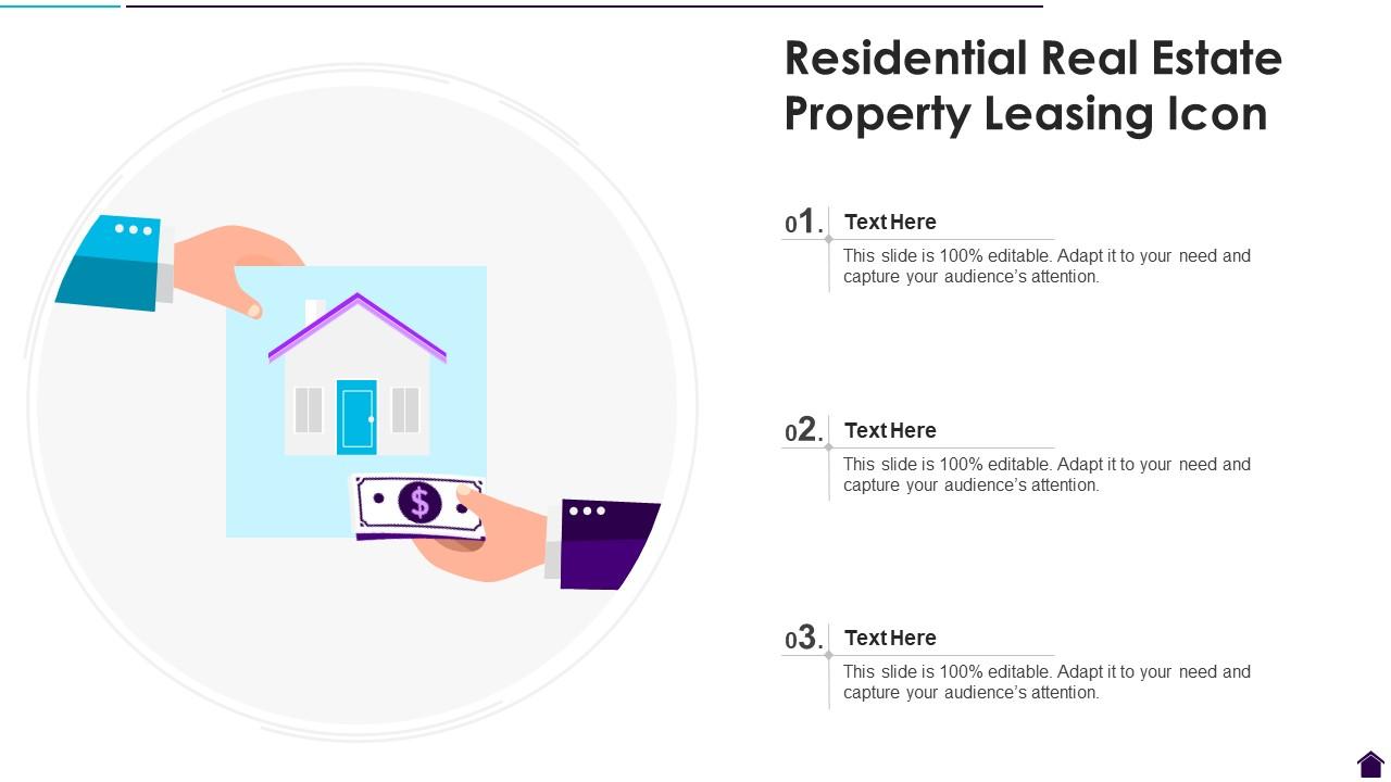 Residential Real Estate Property Leasing Icon