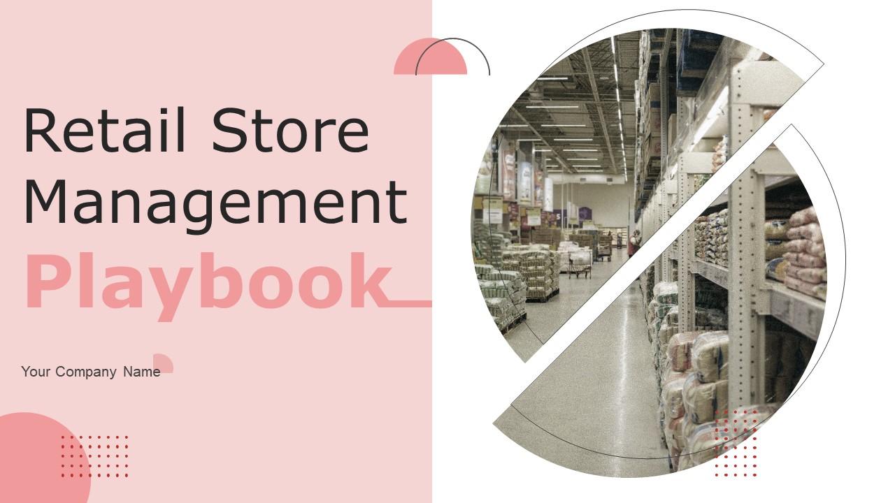 Retail Store Management Playbook Powerpoint Presentation Slides Slide01