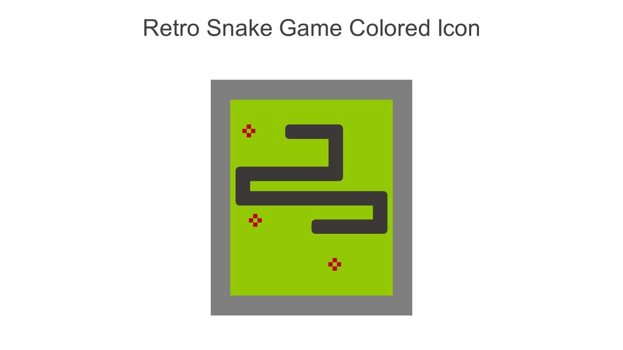 Retro Snake Game Colored Icon In Powerpoint Pptx Png And Editable Eps Format