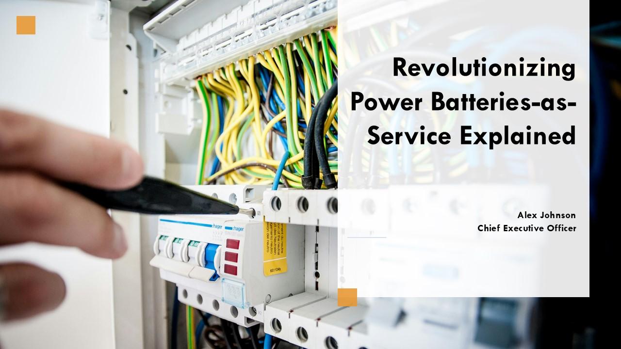 Revolutionizing Power Batteries As Service Explained PPT PowerPoint ST AI