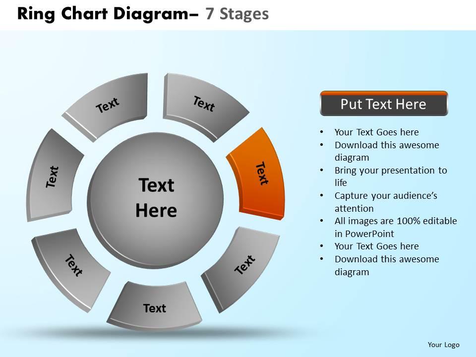 Ring Chart Diagram 7 Stages Powerpoint Slides And Ppt Templates 0412 ...