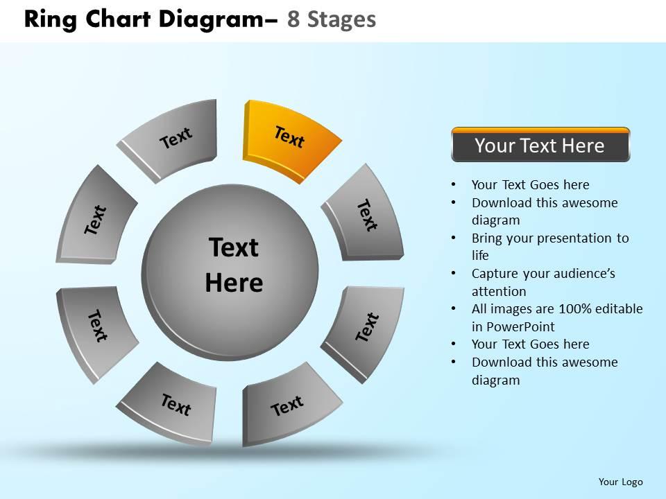 Ring Chart Diagram 8 Stages Powerpoint Slides And Ppt Templates 0412 ...