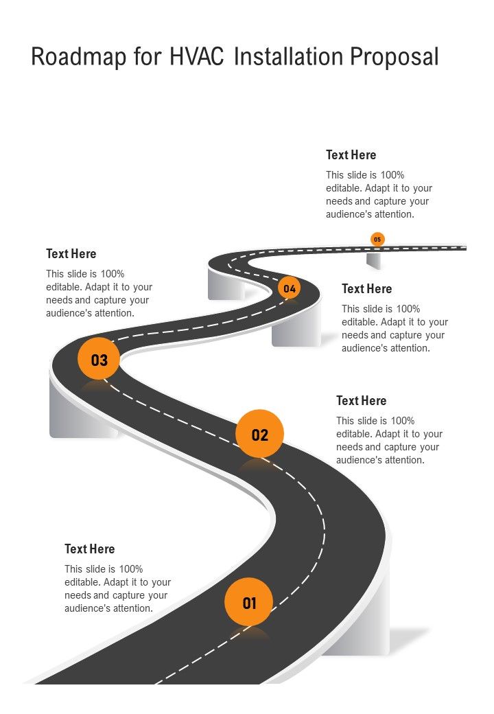 Roadmap For HVAC Installation Proposal One Pager Sample Example