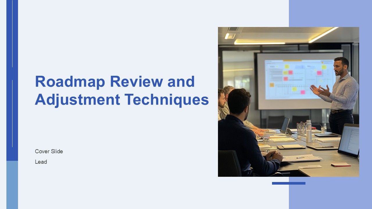 Roadmap Review And Adjustment Techniques PPT Template AT