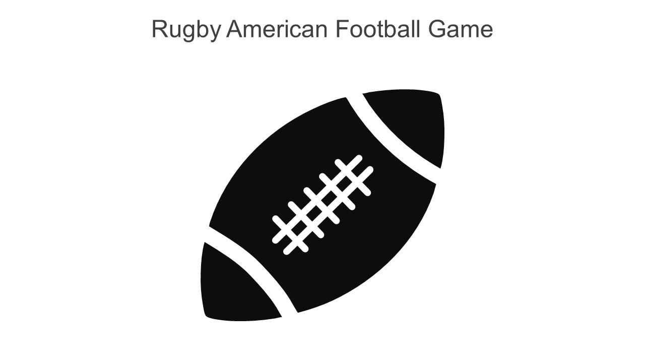 Rugby American Football Game Monotone Icon In Powerpoint Pptx Png And Editable Eps Format