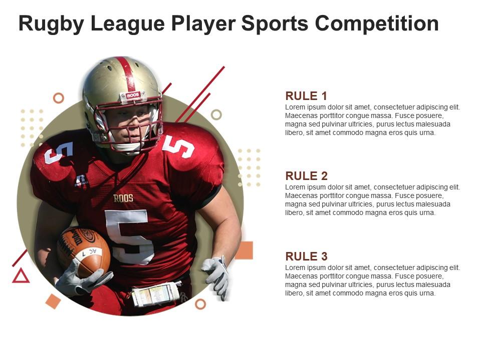 Rugby league player sports competition Slide01