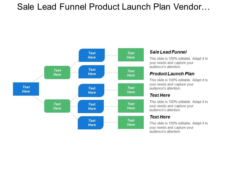 Sale lead funnel product launch plan vendor management business goals Slide00