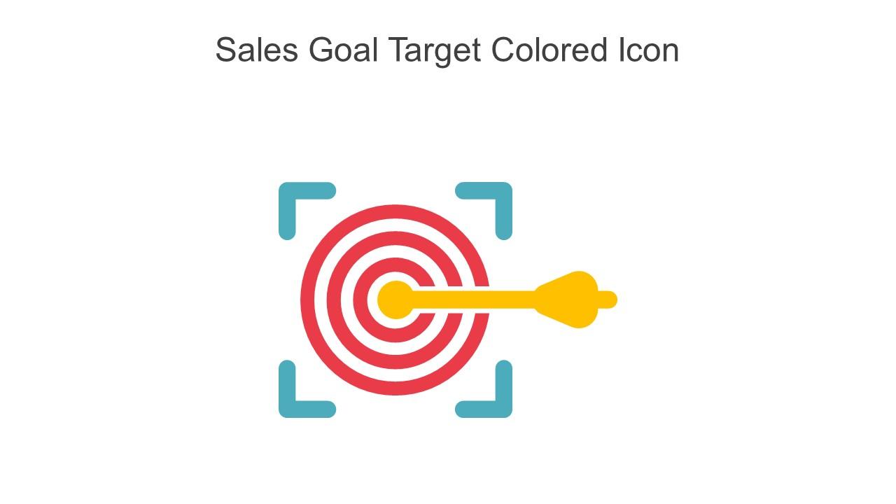 Sales Goal Target Colored Icon In Powerpoint Pptx Png And Editable Eps