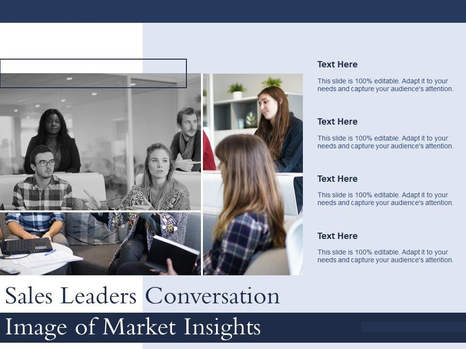 Sales leaders conversation image of market insights Slide00
