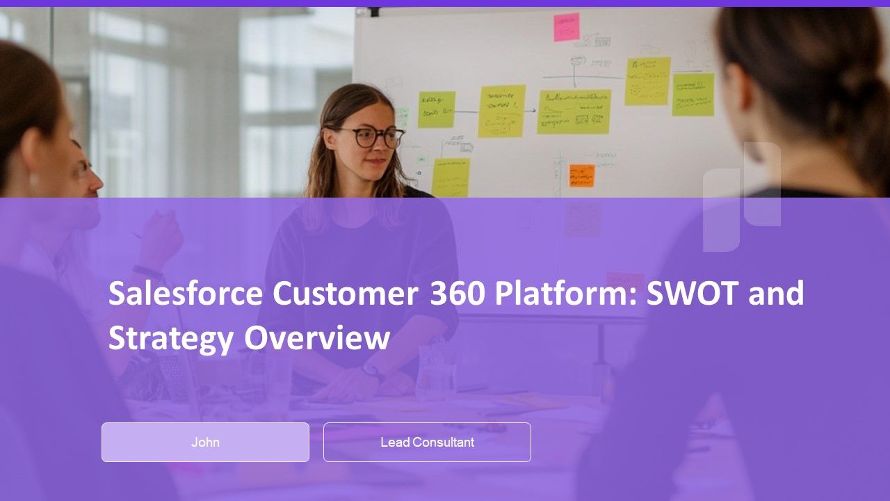 Salesforce Customer 360 Platform SWOT And Strategy Overview PPT ...