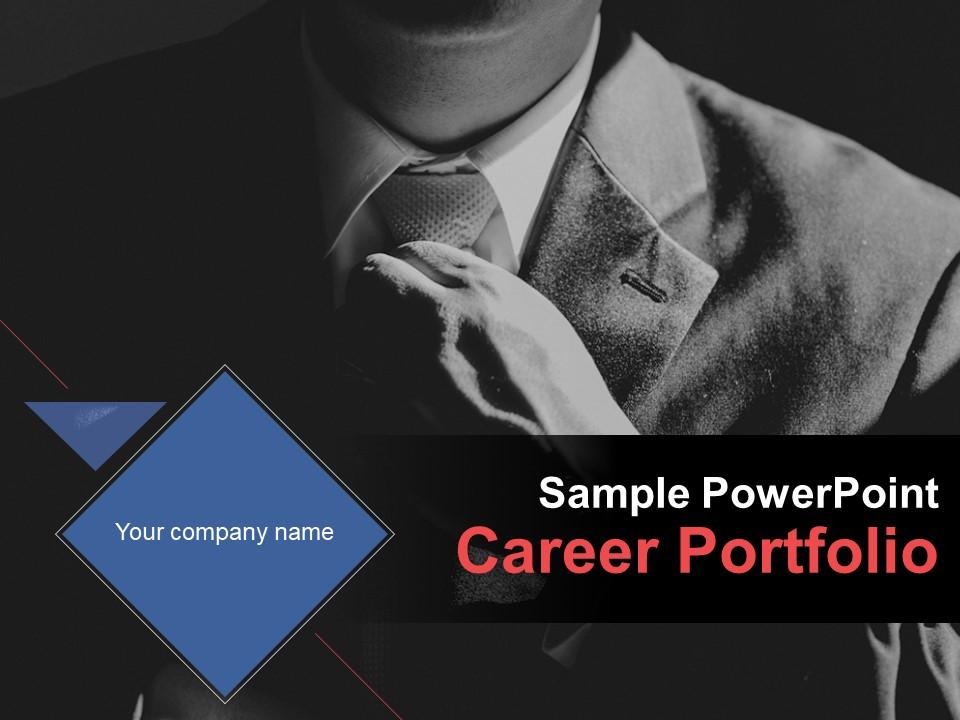 Sample Powerpoint Career Portfolio PowerPoint Presentation Slides Slide01