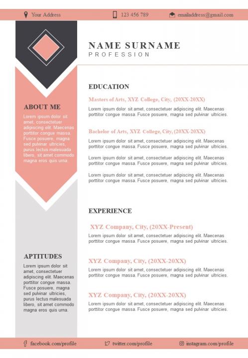 Sample Resume Format With Skills - Sample Resume Format With Skills And Awards Section Slide01 