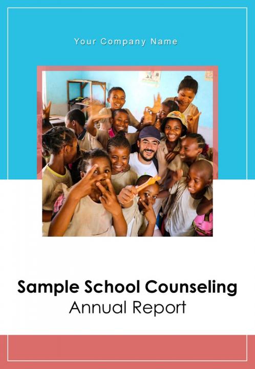 Sample school counseling annual report pdf doc ppt document report template Slide01