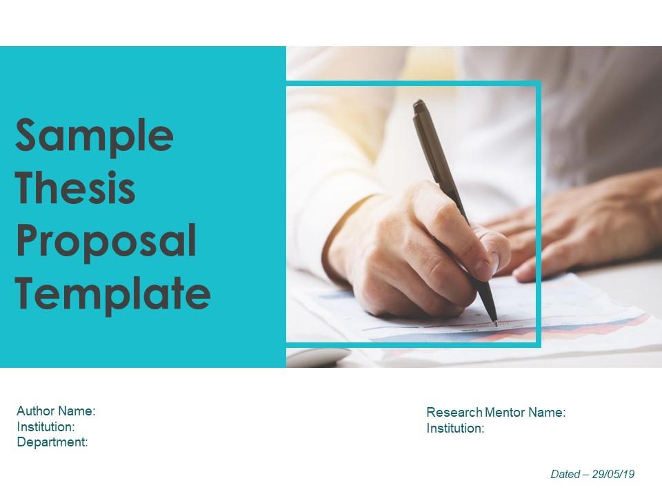 Sample Thesis Proposal Template Powerpoint Presentation Slides Slide01