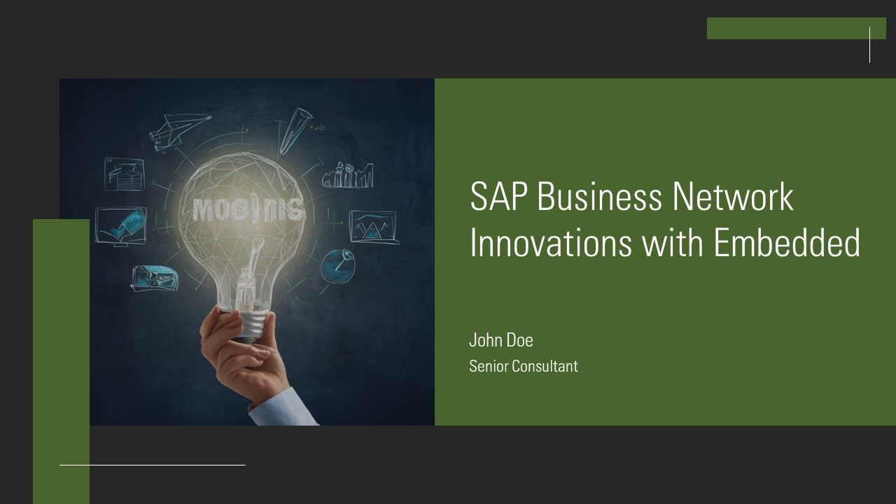 SAP Business Network Innovations With Embedded PPT Structure AT SAP Business Network Innovations With Embedded PPT Structure AT