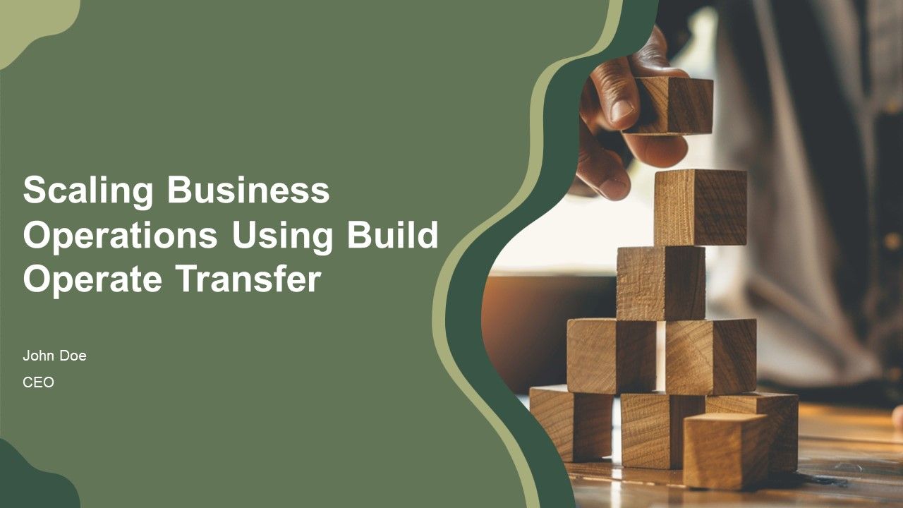 Scaling Business Operations Using Build Operate Transfer PPT Designs AT