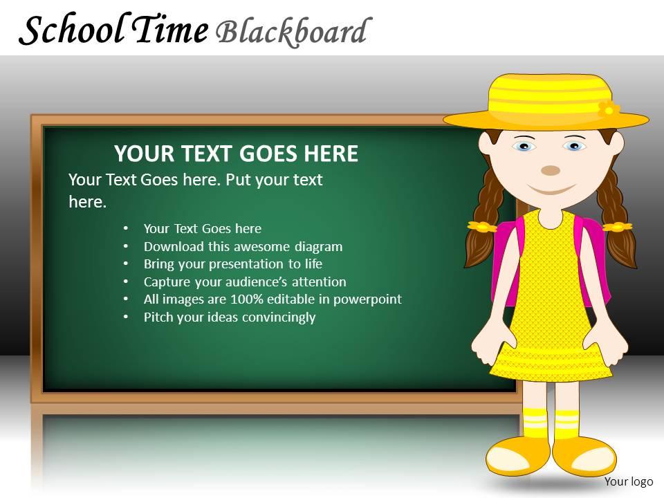 school_time_blackboard_powerpoint_presentation_slides_db_Slide01