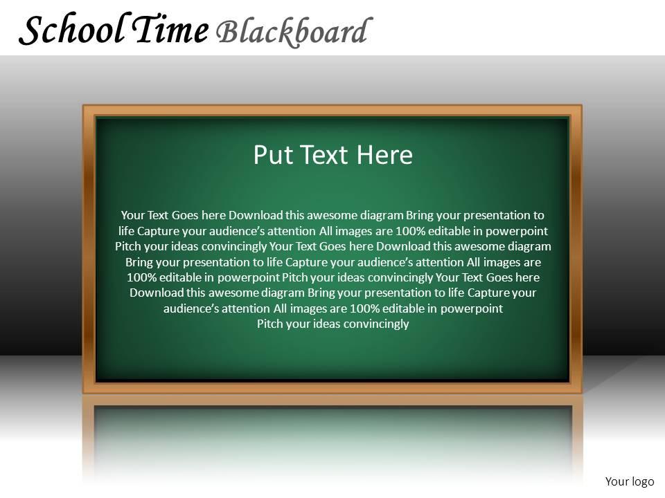 School Time Blackboard Powerpoint Presentation Slides DB PPT Images Gallery PowerPoint Slide