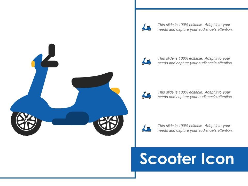 Scooter Icon | PowerPoint Presentation Sample | Example of PPT ...