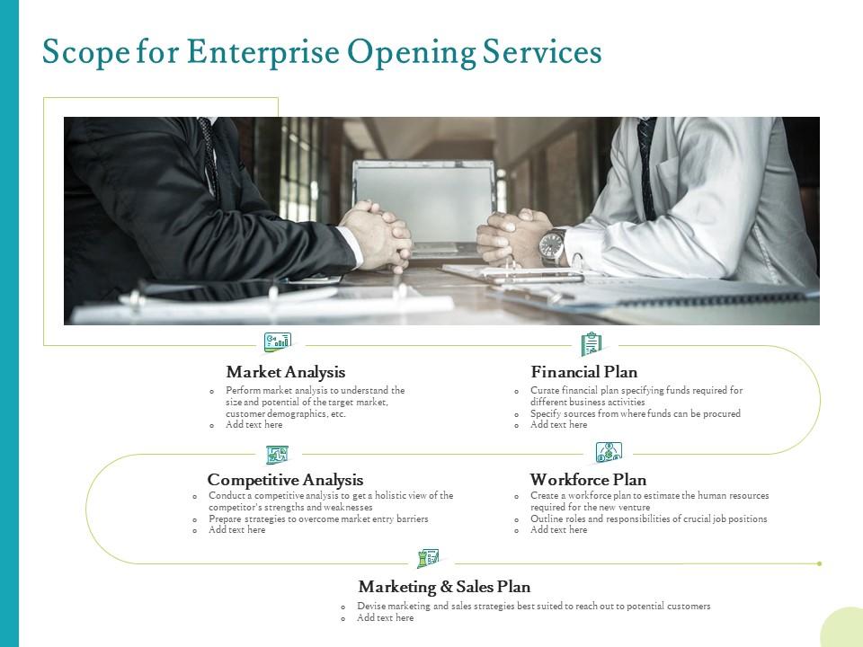 Scope For Enterprise Opening Services Ppt Powerpoint Presentation Icon ...