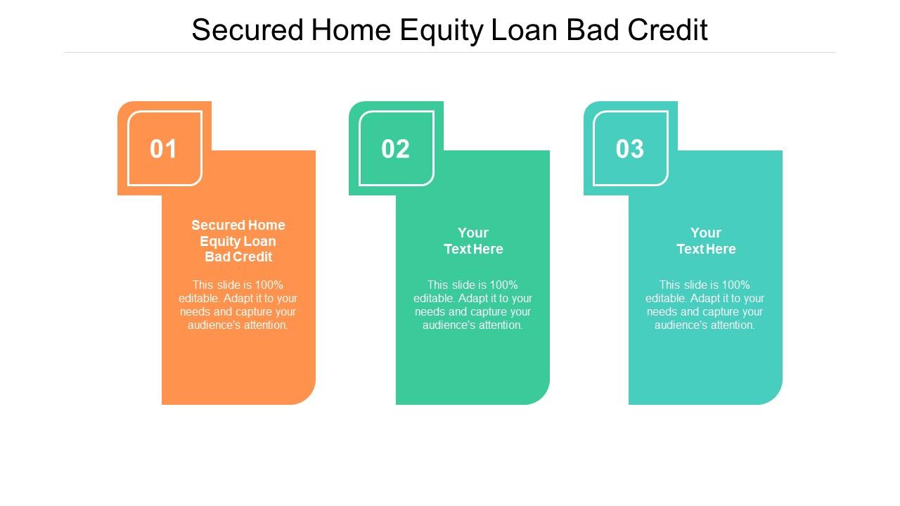 Secured Home Equity Loan Bad Credit Ppt Powerpoint Presentation Summary