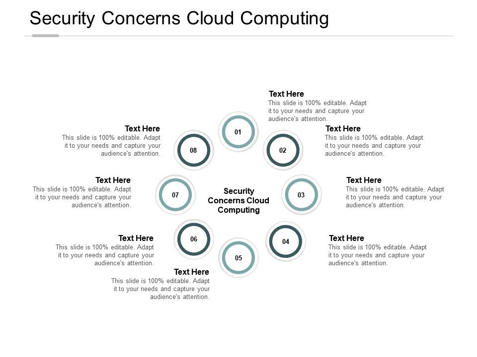Security concerns cloud computing ppt powerpoint presentation inspiration cpb