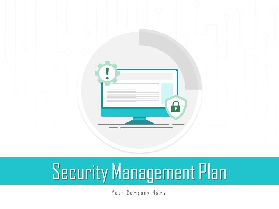 Security management plan measures strategy framework symbol assessment improving Slide00