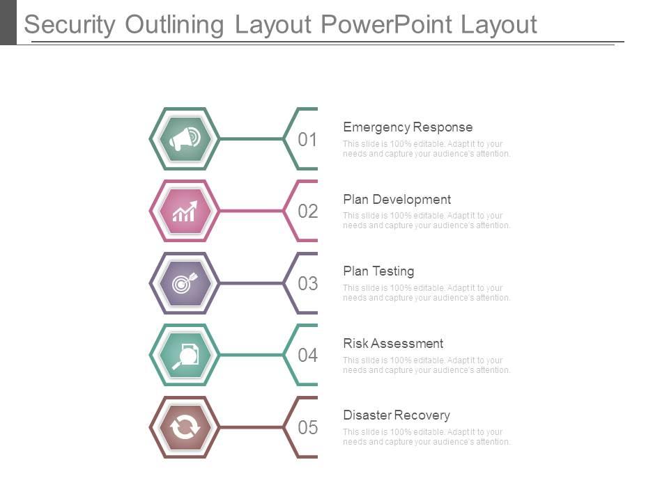 Security outlining layout powerpoint layout Slide00