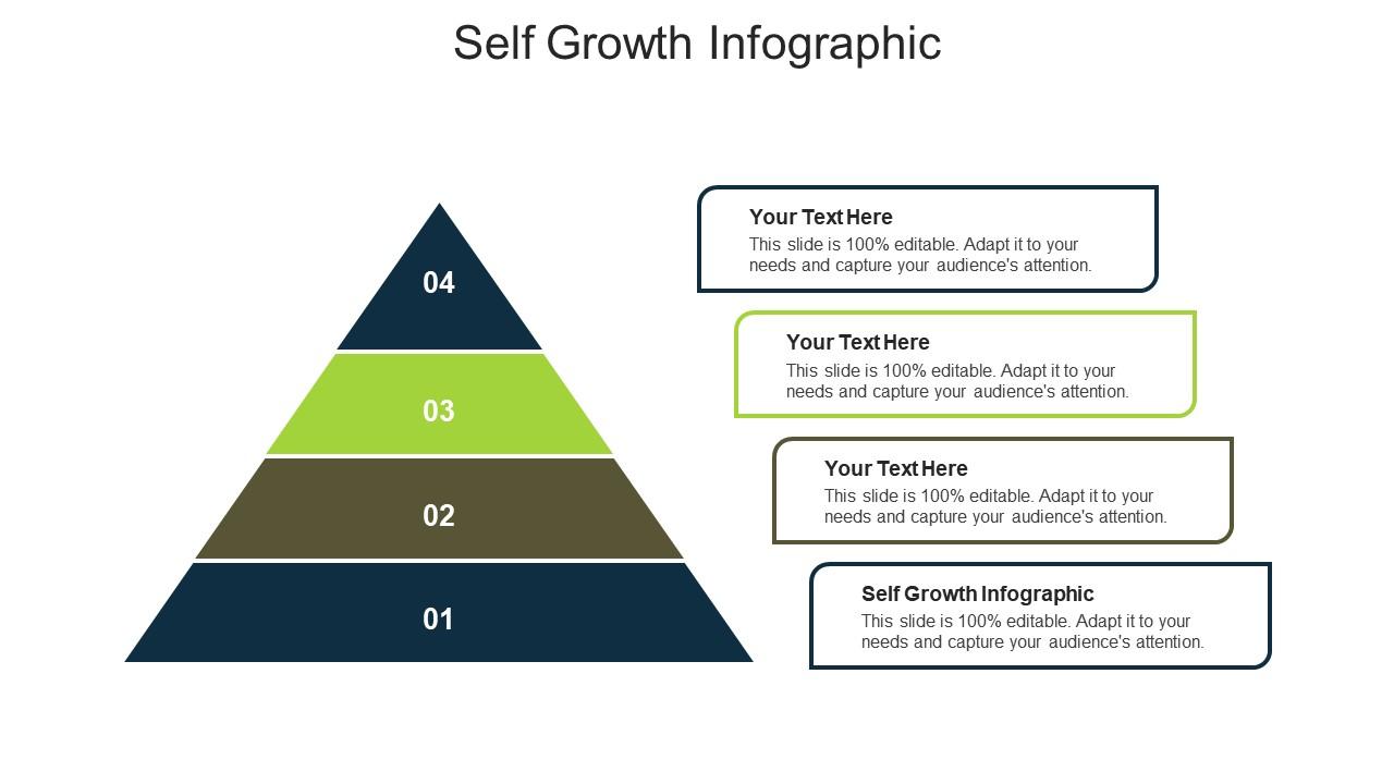 Self growth infographic ppt powerpoint presentation icon file formats cpb