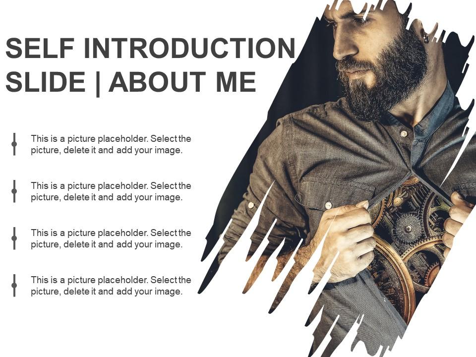 Self introduction slide about me powerpoint guide Slide00