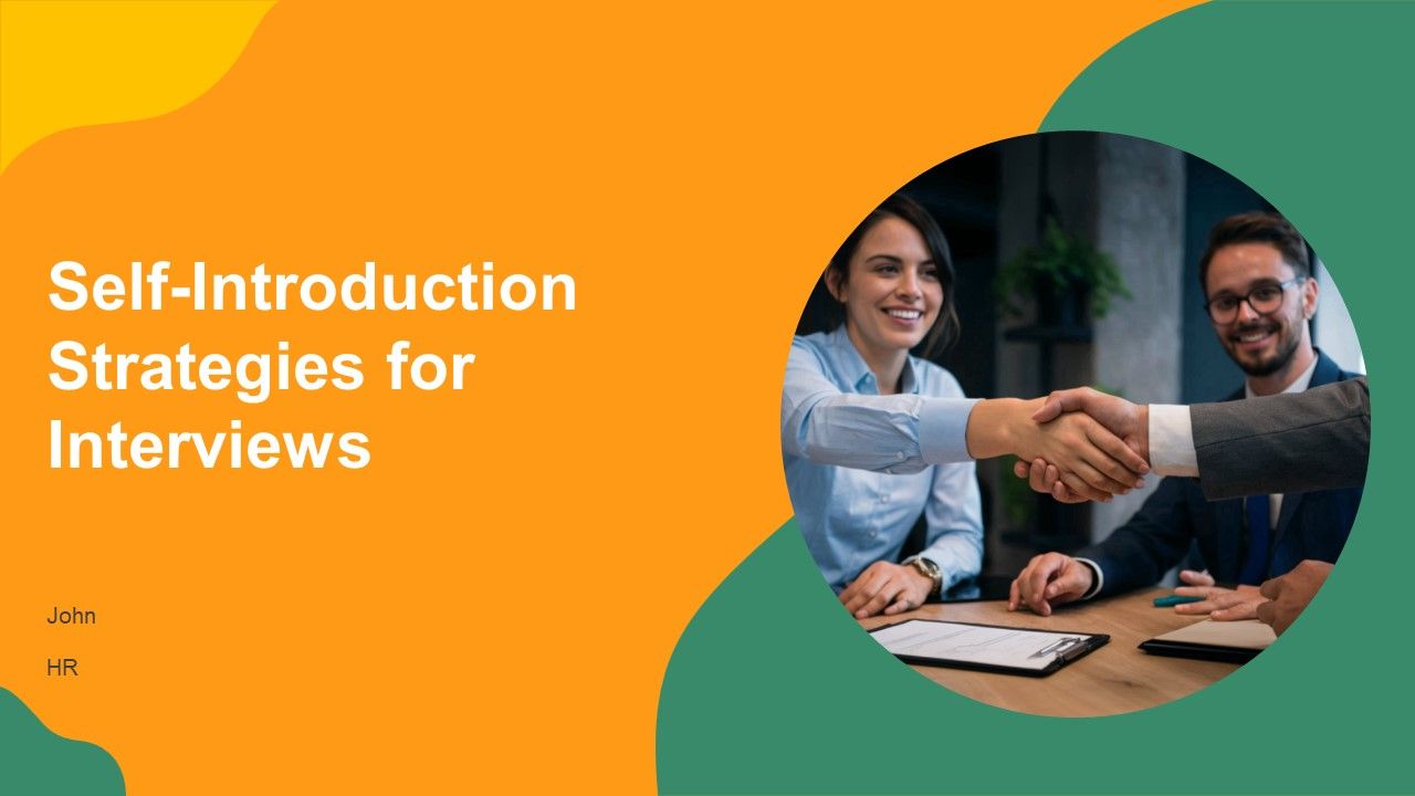 Self Introduction Strategies For Interviews PPT PowerPoint AT