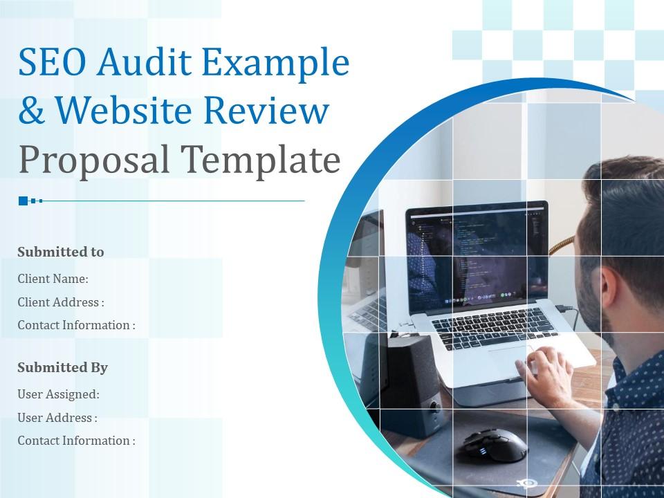 SEO Audit Example And Website Review Proposal Template Powerpoint Presentation Slides Slide01