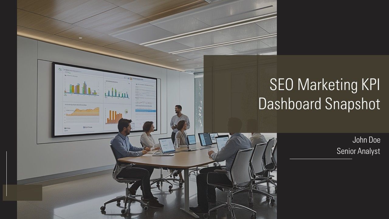 SEO Marketing KPI Dashboard Snapshot PPT Slides AT SEO Marketing KPI Dashboard Snapshot PPT Slides AT