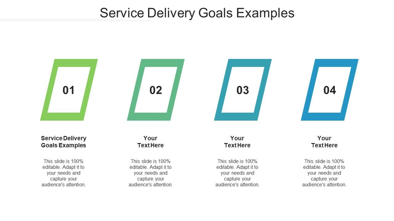 Service Delivery Goals Examples Ppt Powerpoint Presentation File Files