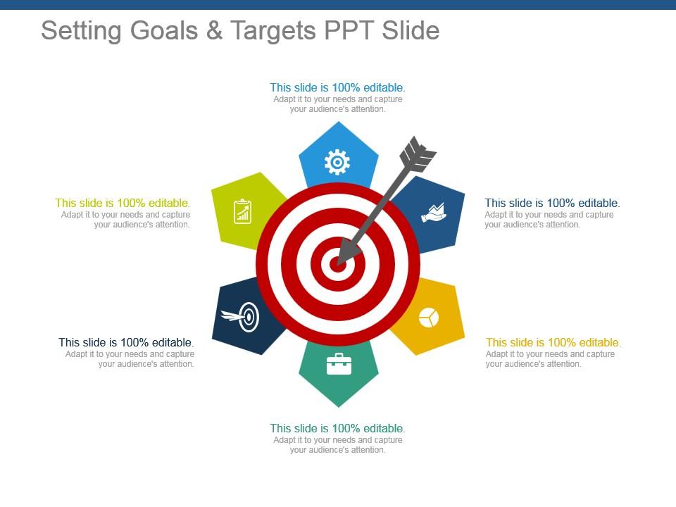 Setting goals and targets ppt slide Slide01