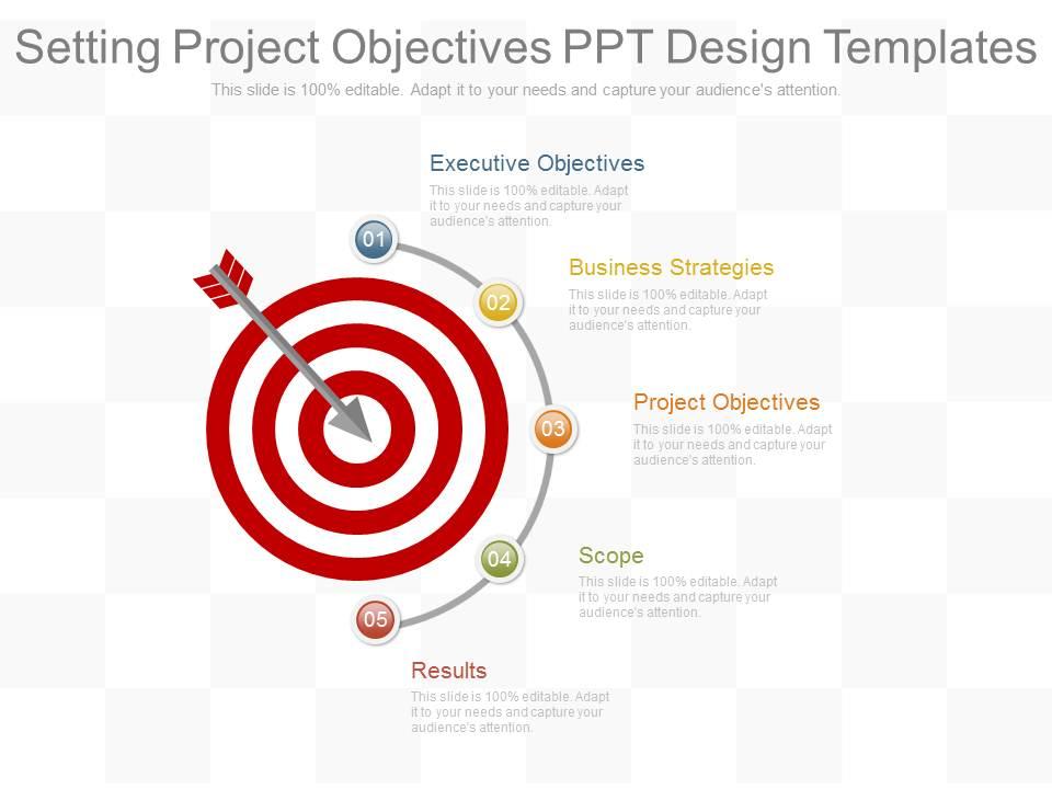 Setting project objectives ppt design templates Slide01